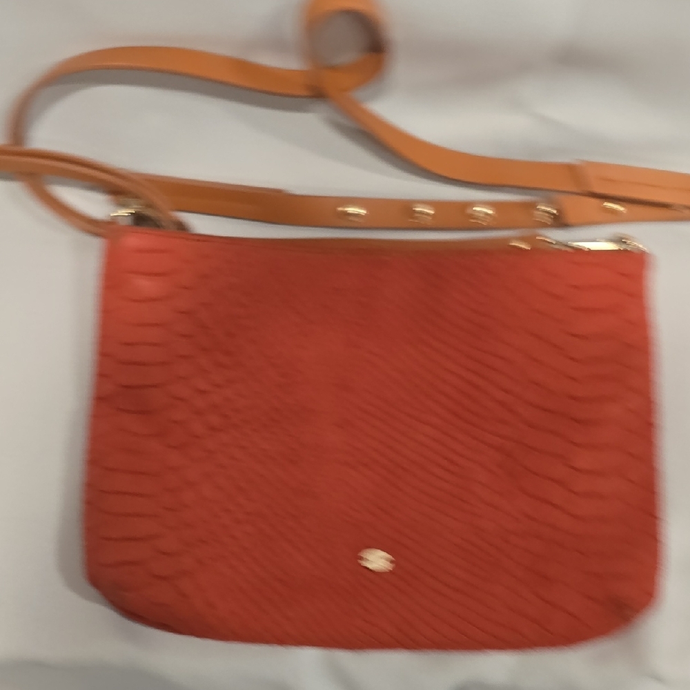 Kelsi Dagger Coral Textured Crossbody Bag